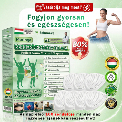 💥Hivatalos Bolt | 💯Solaroza® Prémium Nano Tűs Tapaszok (Napi Egyszer, Eredmények 7 Nap Alatt), Alkalmas Emésztésre, Duzzanat Csökkentésére, Méregtelenítésre, Alvási Apnoéra és Ízületi Problémákra