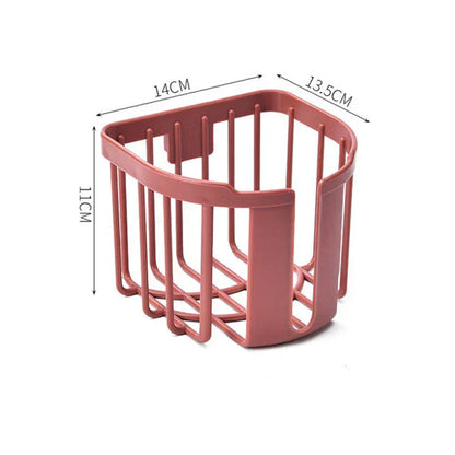 Falra szerelhető WC-papír tartó polc – Fúrásmentes, egyszerű telepítés