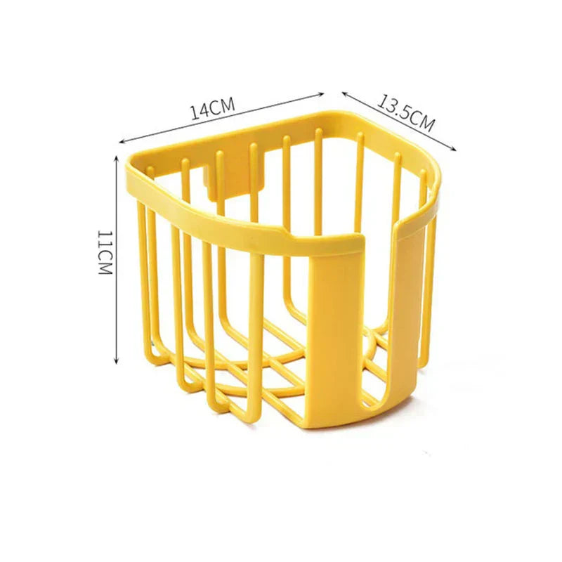 Falra szerelhető WC-papír tartó polc – Fúrásmentes, egyszerű telepítés
