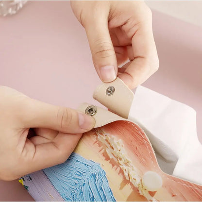 🎀Kreatív rózsaszín bőr papírzsebkendő tartó – 🎀 Tartós papírtörlő tároló