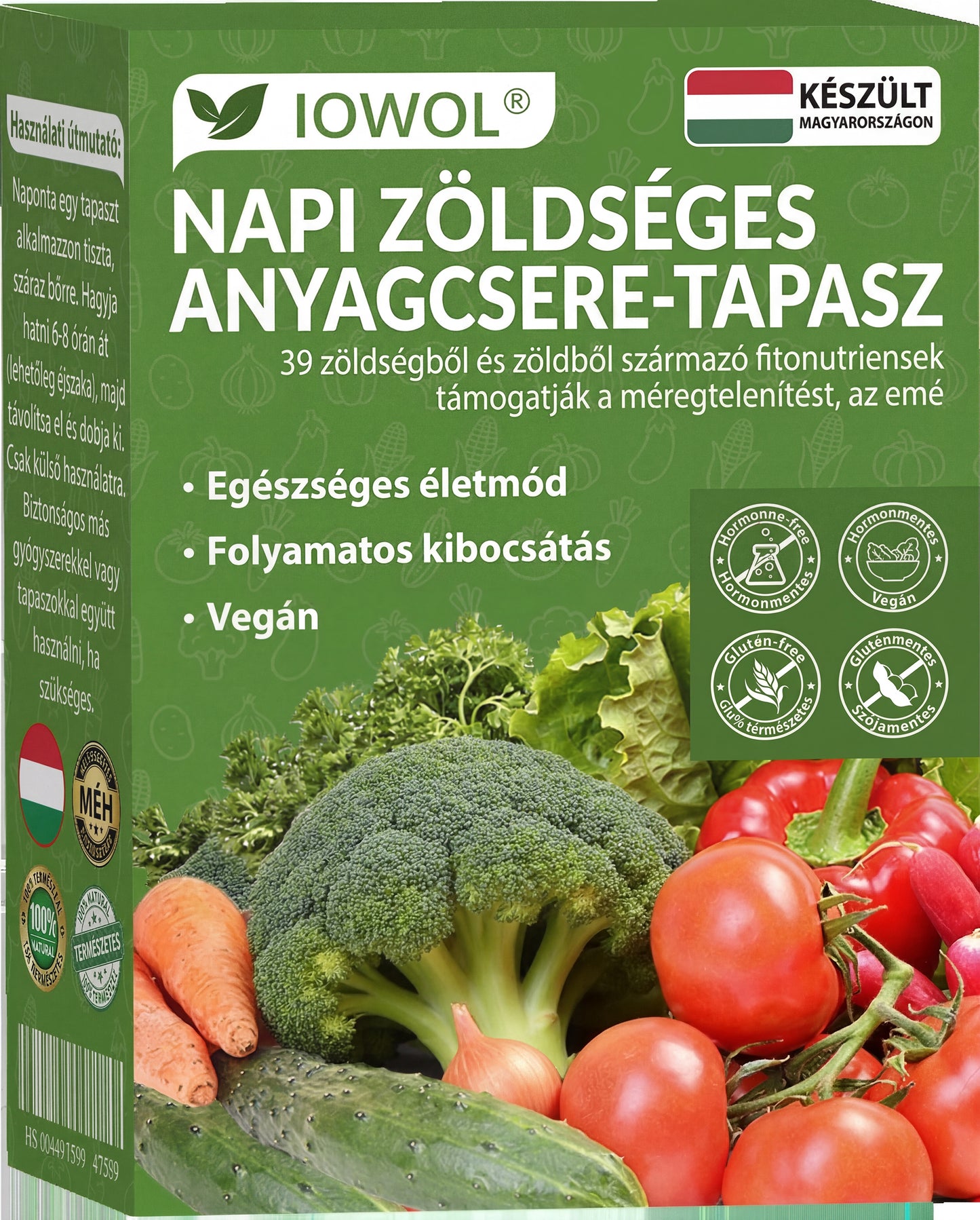Napi zöldség tapasz az anyagcsere egyensúlyáért✔🍀