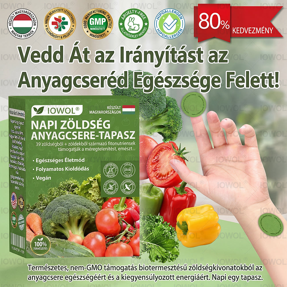 Napi zöldség tapasz az anyagcsere egyensúlyáért✔🍀